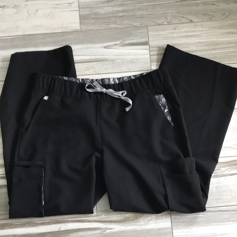 Figs Black Wide Leg Size L